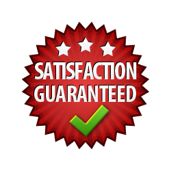 Satisfaction Guaranteed - Burst Badge Red