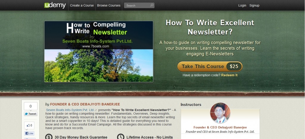 newsletter writing course