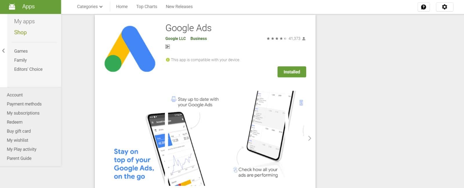 google ads app