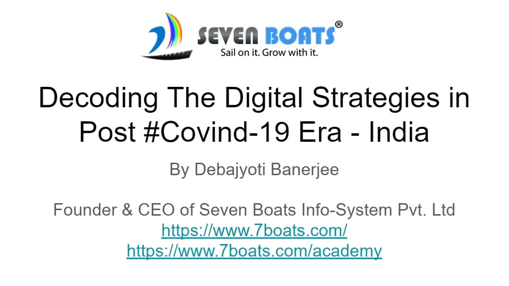 Free Ebooks on Digital Marketing 2 - digital marketing strategies india post covid 19 7boats