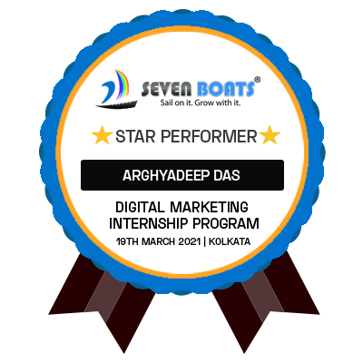 digital marketing internship excellence badge