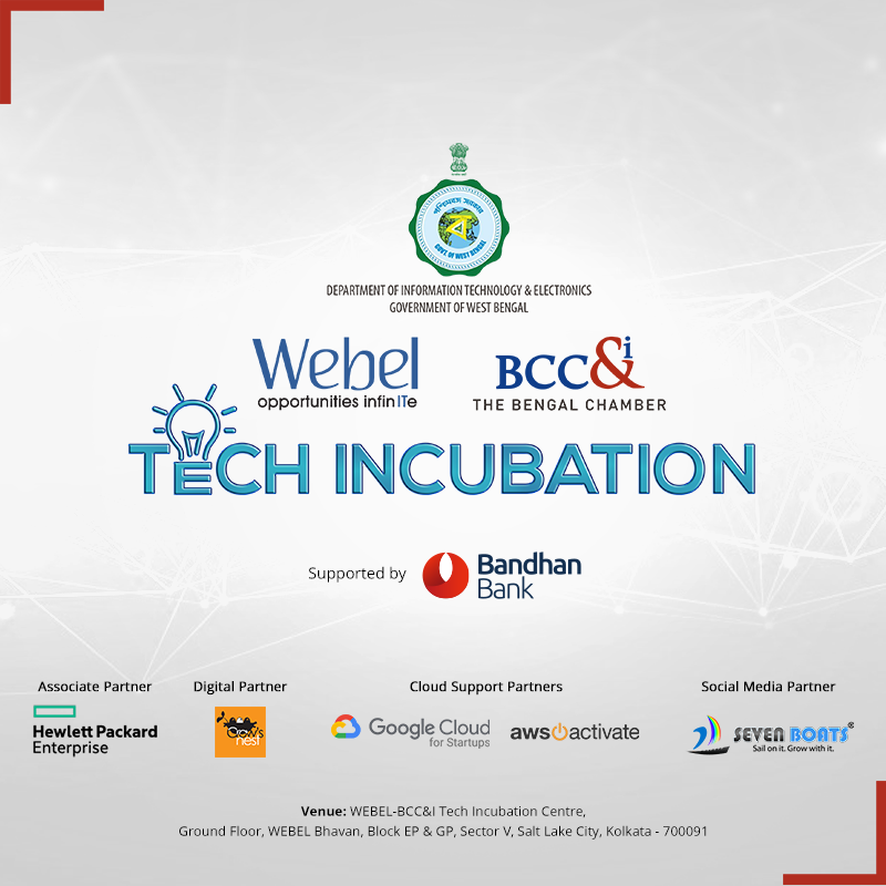 Seven Boats Partnered with WEBEL-BCC&I Tech Incubation Center 1 - Webel TechIncubation Logo Post v2 White