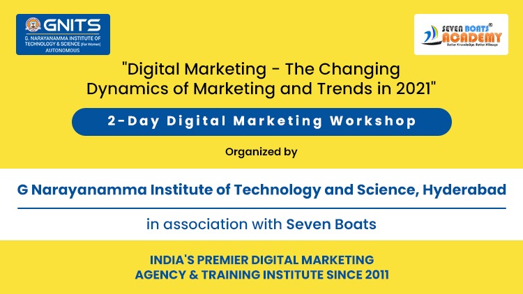 Marketing Analytics Course 19 - GNITS 7boats Digital Marketing Workshop