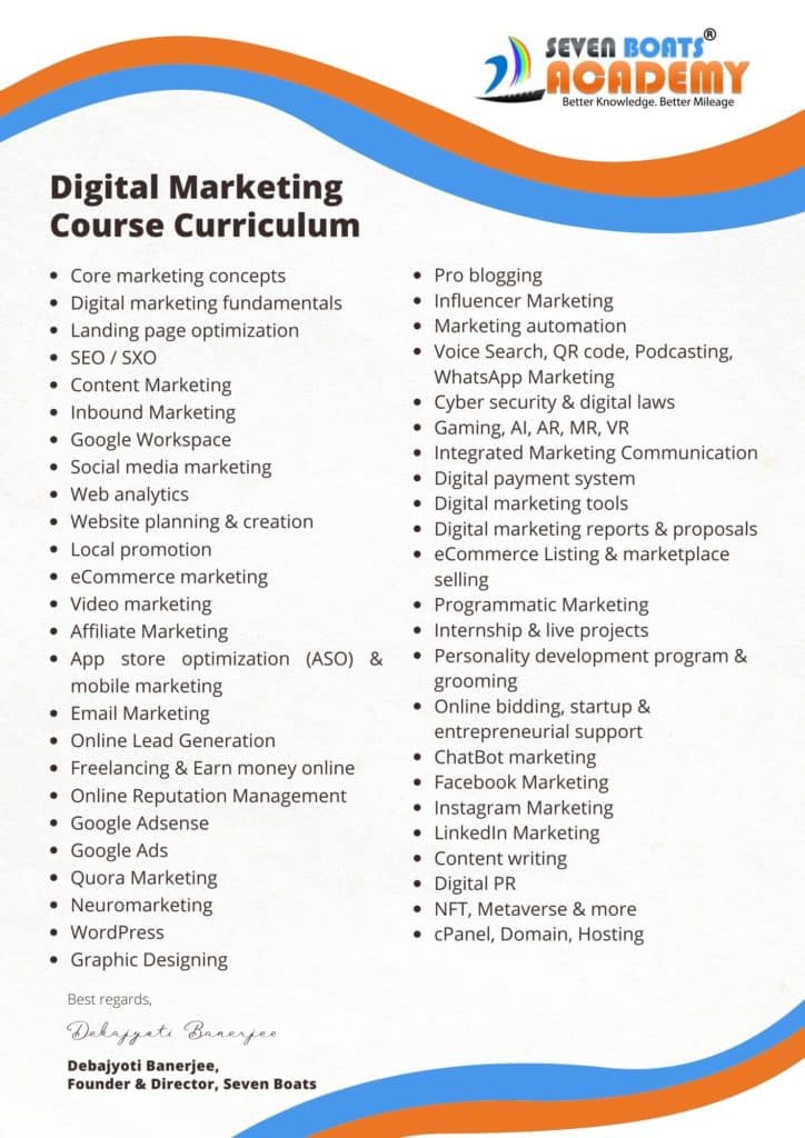 Digital Marketing Course Curriculum 1 - Digital Marketing Course Curriculum 2