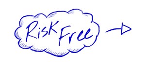 Risk Free - Hand Drawn Blue