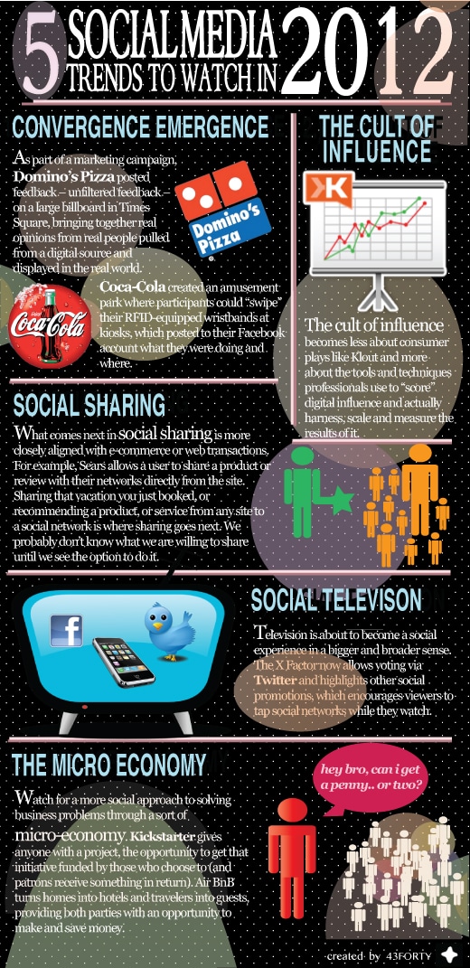 Social Media Trends 2012 - Infographics