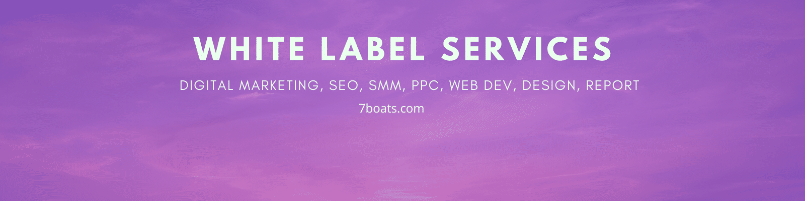 White Label Digital Marketing Services by Seven Boats