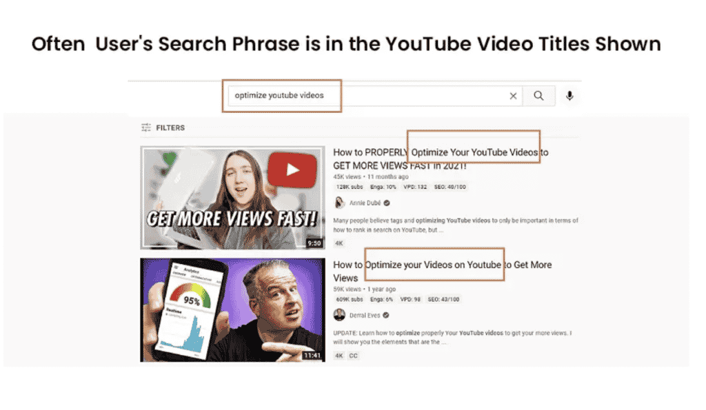 youtube seo - optimize video titles