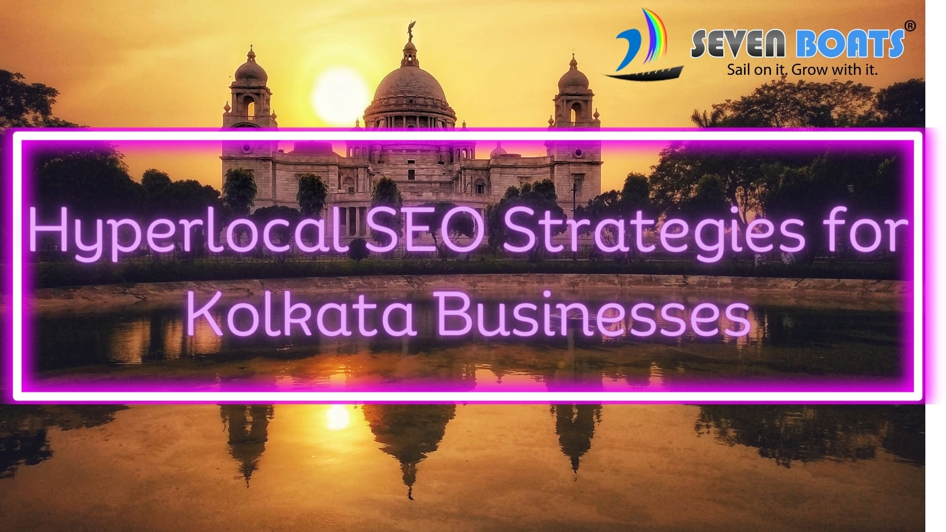 Hyperlocal SEO Strategies for Kolkata Businesses - a building with a purple border
